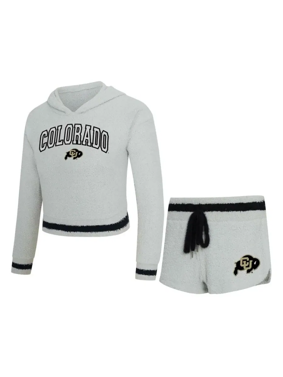 Concepts Sport Женский комплект из двух предметов: серо-черная толстовка с длинными рукавами и — изображение 1 из 5