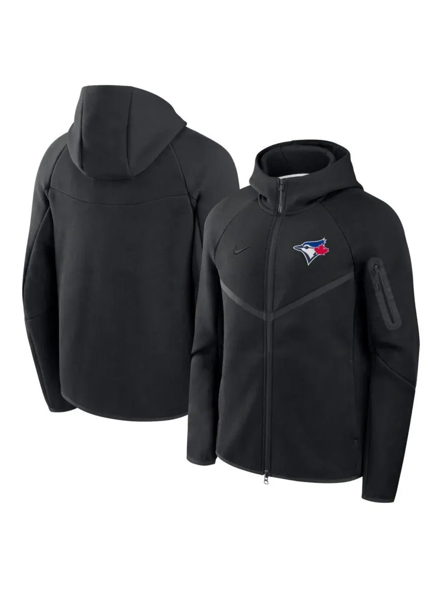 Худи-ветровка с флисом Tech Fleece, полносью застегивающаяся, с капюшоном, модель Windrunner Nike — изображение 1 из 3