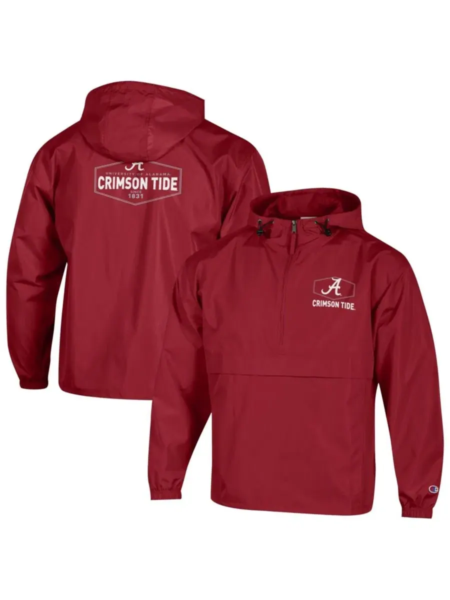 Куртка с капюшоном на молнии Champion Alabama Crimson Tide — изображение 1 из 3, красный