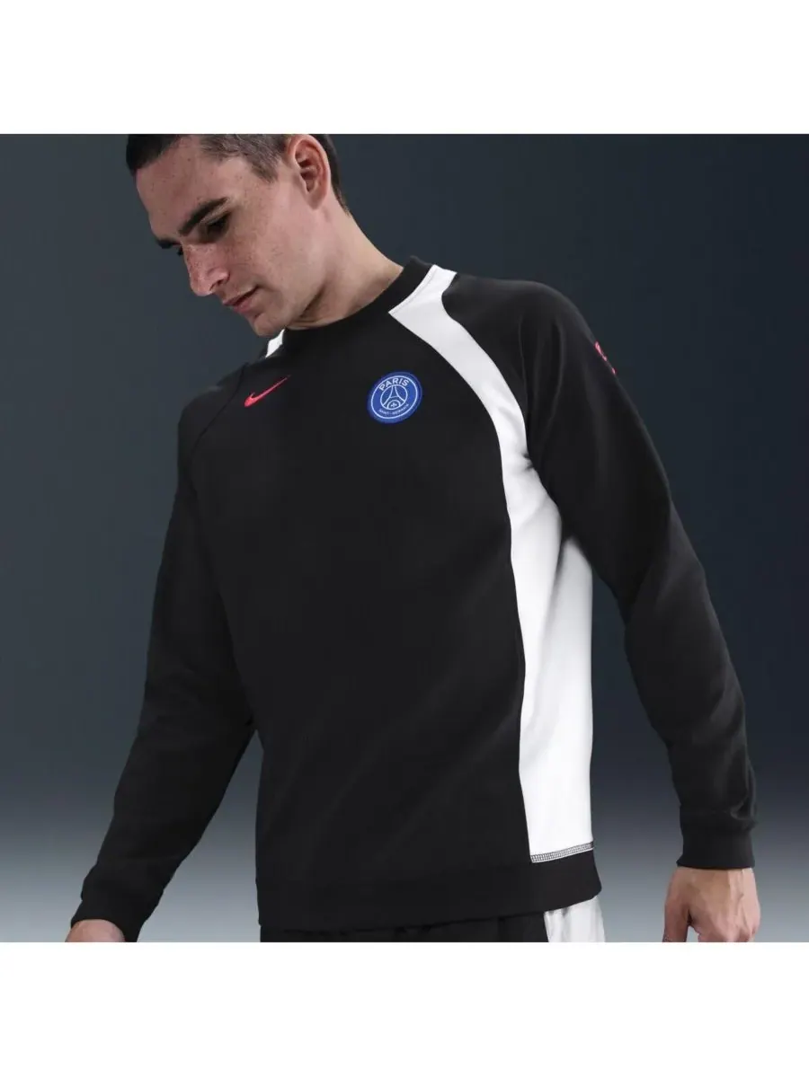 Nike Мужская черная толстовка-пуловер Paris Saint-Germain Third 2025/26 T90 — изображение 1 из 3, черный