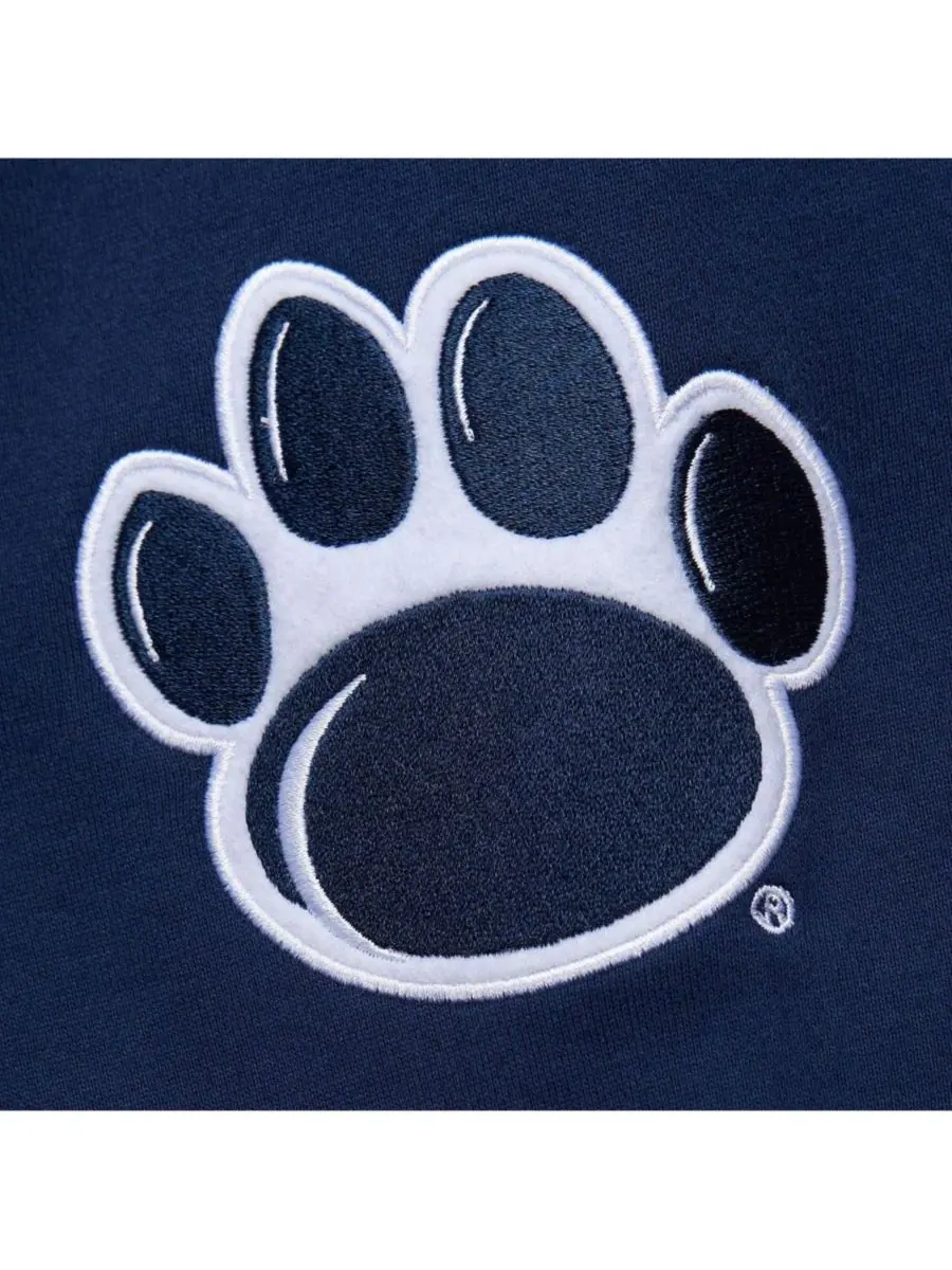 Mitchell & Ness Мужская темно-синяя флисовая толстовка с капюшоном Penn State Nittany Lions с — изображение 2 из 5