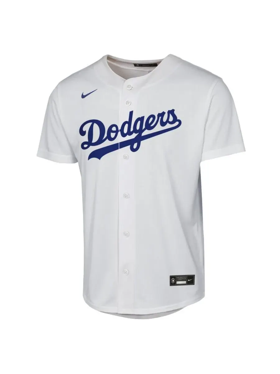 Детская футболка с длинным рукавом Yoshinobu Yamamoto White Los Angeles Dodgers Baseline Jersey Nike — изображение 2 из 3