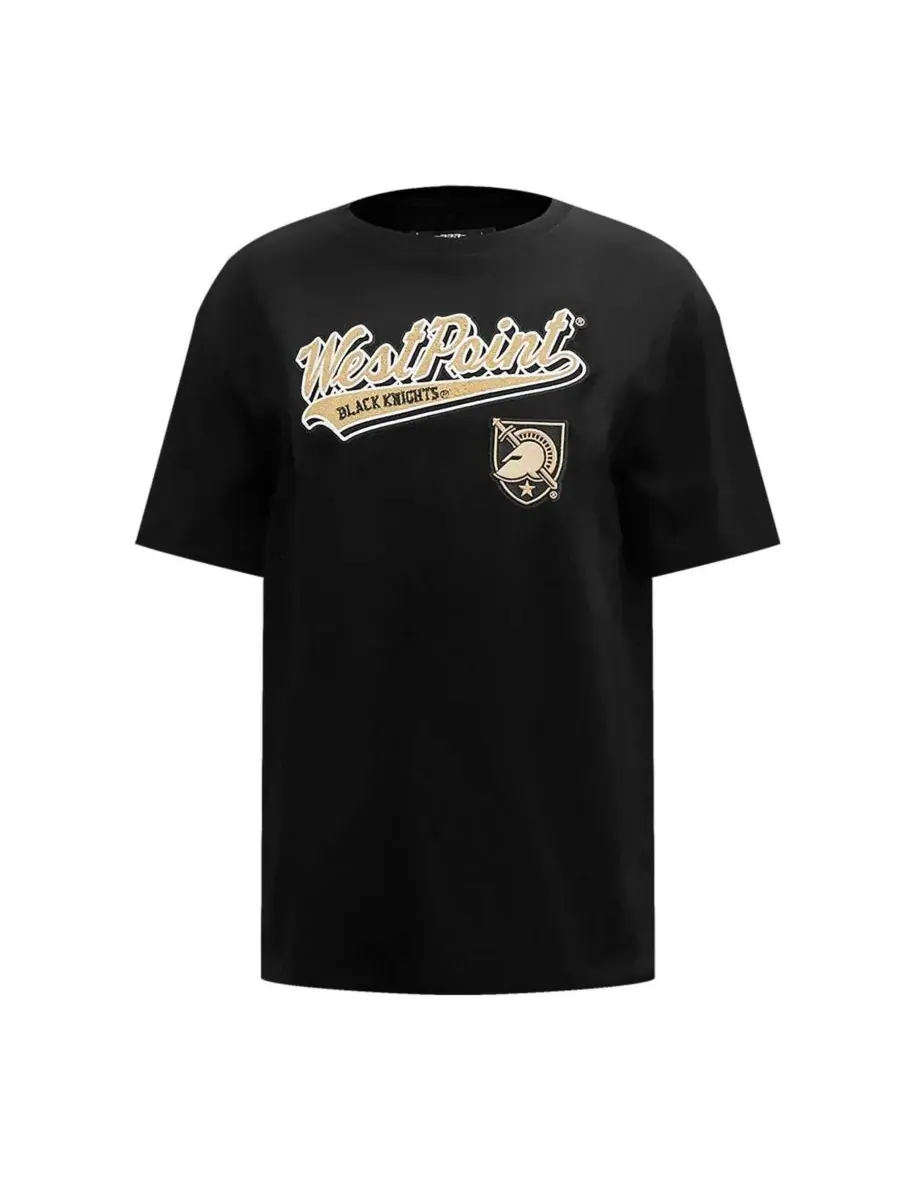 Pro Standard Женская футболка Black Army Black Knights Script Tail Oversized Boyfriend T-Shirt — изображение 4 из 5, черный