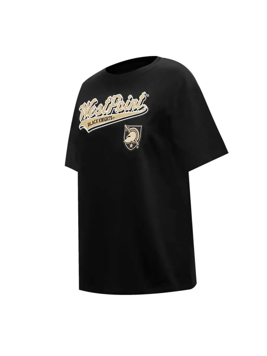 Pro Standard Женская футболка Black Army Black Knights Script Tail Oversized Boyfriend T-Shirt — изображение 5 из 5, черный
