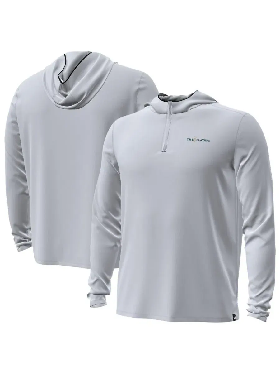 Худи с четверть-застежкой THE PLAYERS Drive Strom Under Armour — изображение 1 из 3, серый