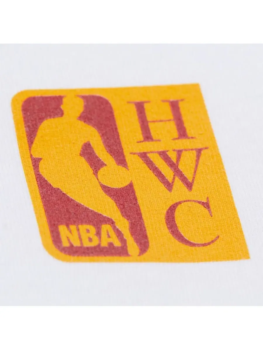 Футболка с принтом Houston Rockets Hardwood Classics Team Origins Vintage Logo Mitchell & Ness — изображение 5 из 5, белый