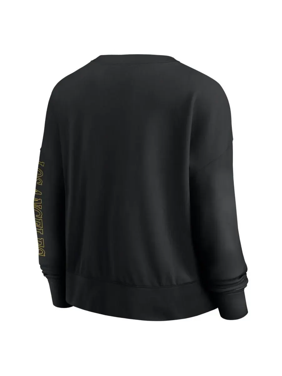 Fanatics Женская черная толстовка-пуловер Los Angeles Lakers оверсайз для игрового дня — изображение 2 из 3, черный