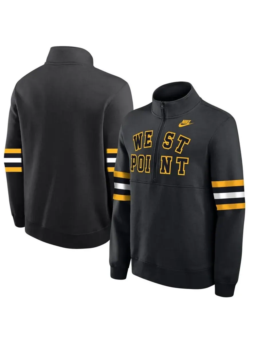 Nike Мужская черная армейская толстовка Black Knights West Point Classic Collection Club с — изображение 1 из 3, черный