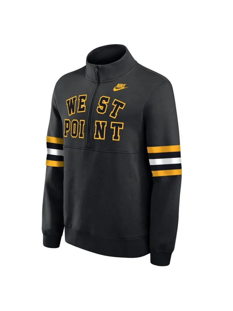 Nike Мужская черная армейская толстовка Black Knights West Point Classic Collection Club с — изображение 3 из 3, черный
