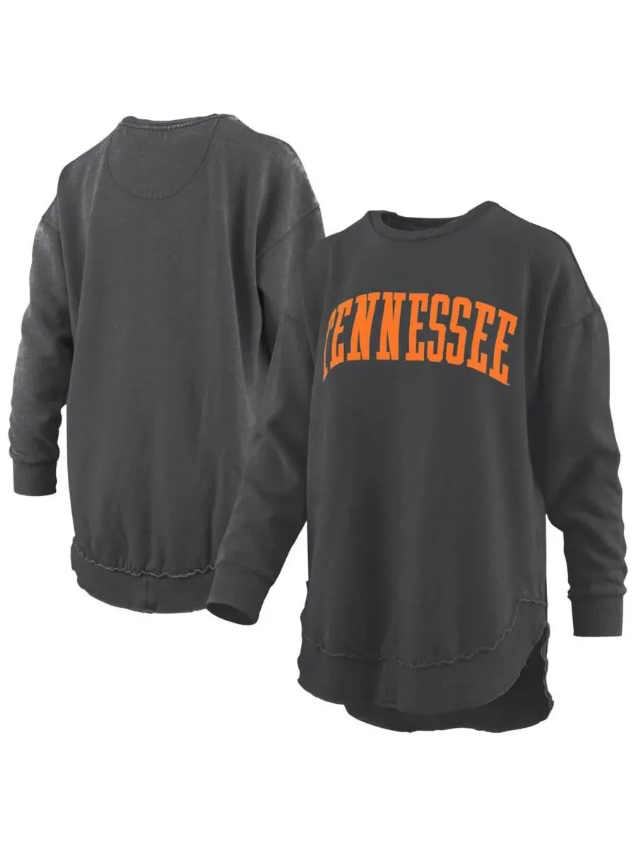 Pressbox Женская черная флисовая толстовка с длинными рукавами Tennessee Volunteers Melange Poncho — изображение 1 из 3
