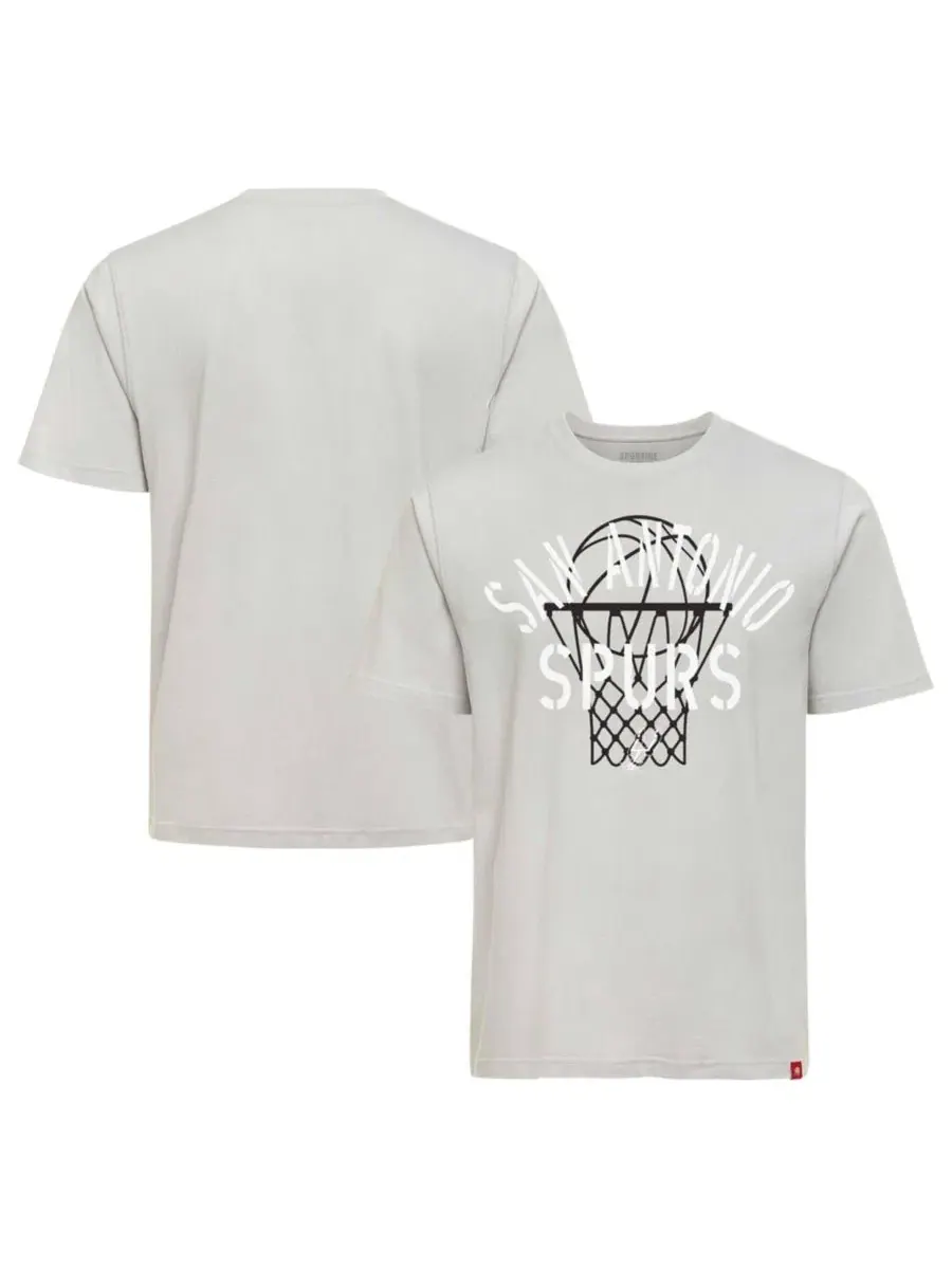 Футболка с принтом Duke Barrett Sportiqe — изображение 1 из 3, серебряный