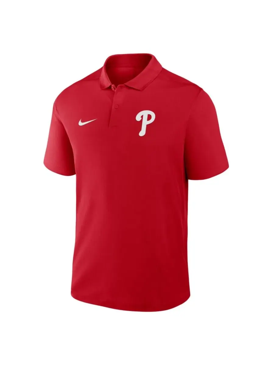 Мужское поло с принтом Philadelphia Phillies Dri-FIT Victory Nike — изображение 3 из 3, красный