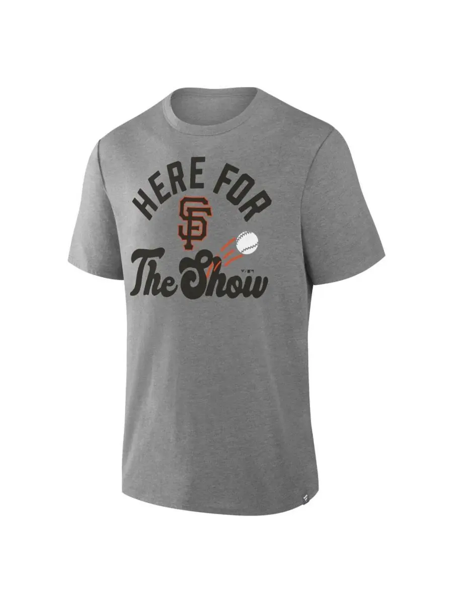 Футболка с коротким рукавом с принтом San Francisco Giants Nostalgia Fanatics — изображение 2 из 3, серый