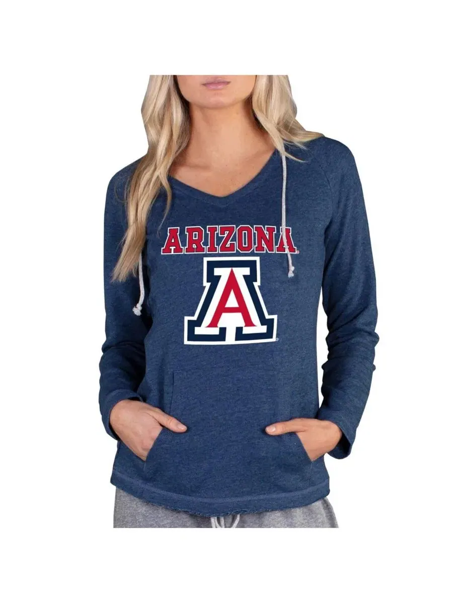 Легкая толстовка с капюшоном Arizona Wildcats Concepts Sport — изображение 1 из 1, темно-синий