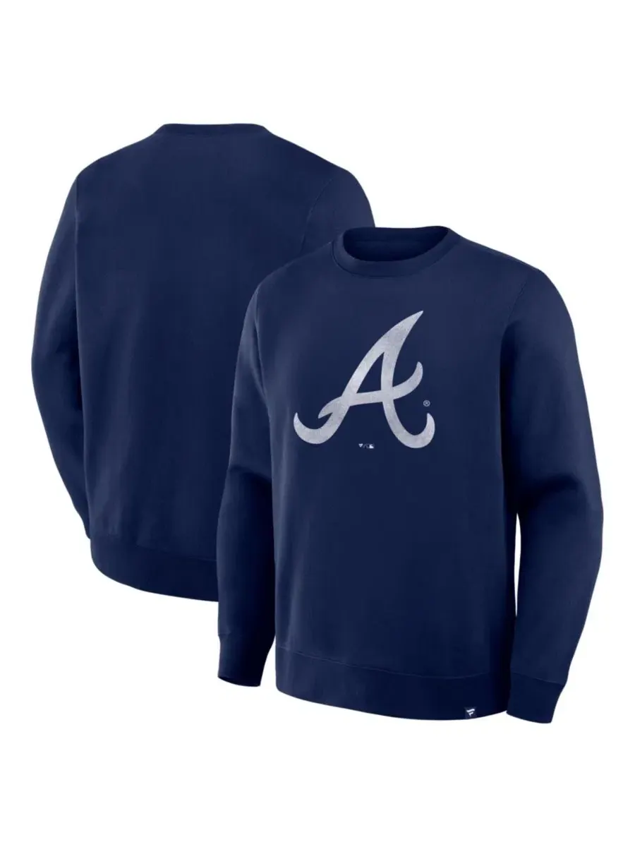 Свитшот Legacy с принтом Atlanta Braves Fanatics — изображение 1 из 1, темно-синий