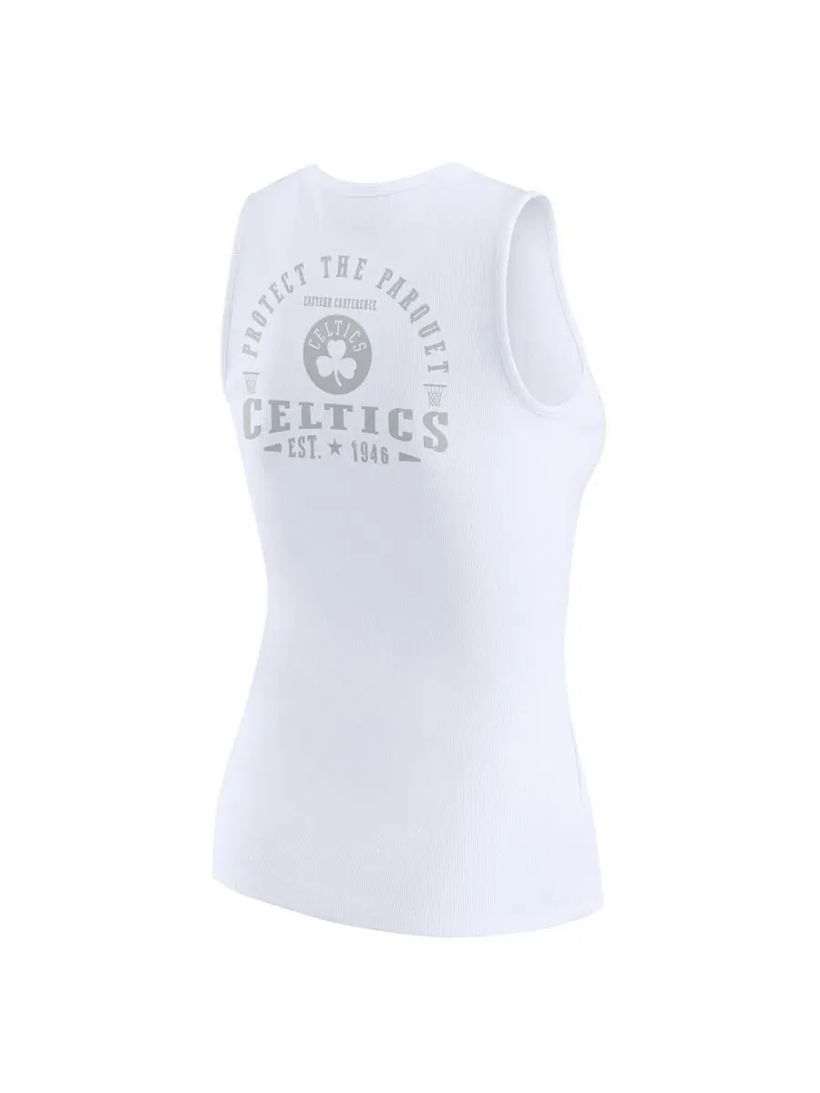 Женская майка-борцовка с принтом Boston Celtics WEAR by Erin Andrews — изображение 3 из 5, белый