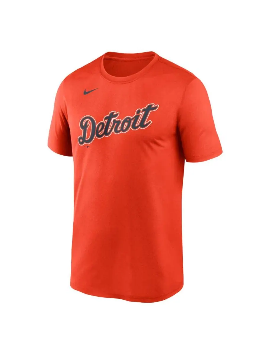 Футболка Dri-FIT с логотипом New Legend Wordmark Nike — изображение 2 из 3, оранжевый