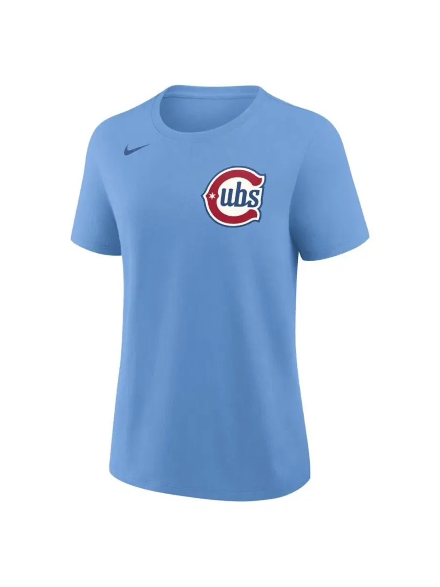 Футболка Seiya Suzuki Name Number Light Blue Chicago Cubs Nike — изображение 2 из 2, светлый синий