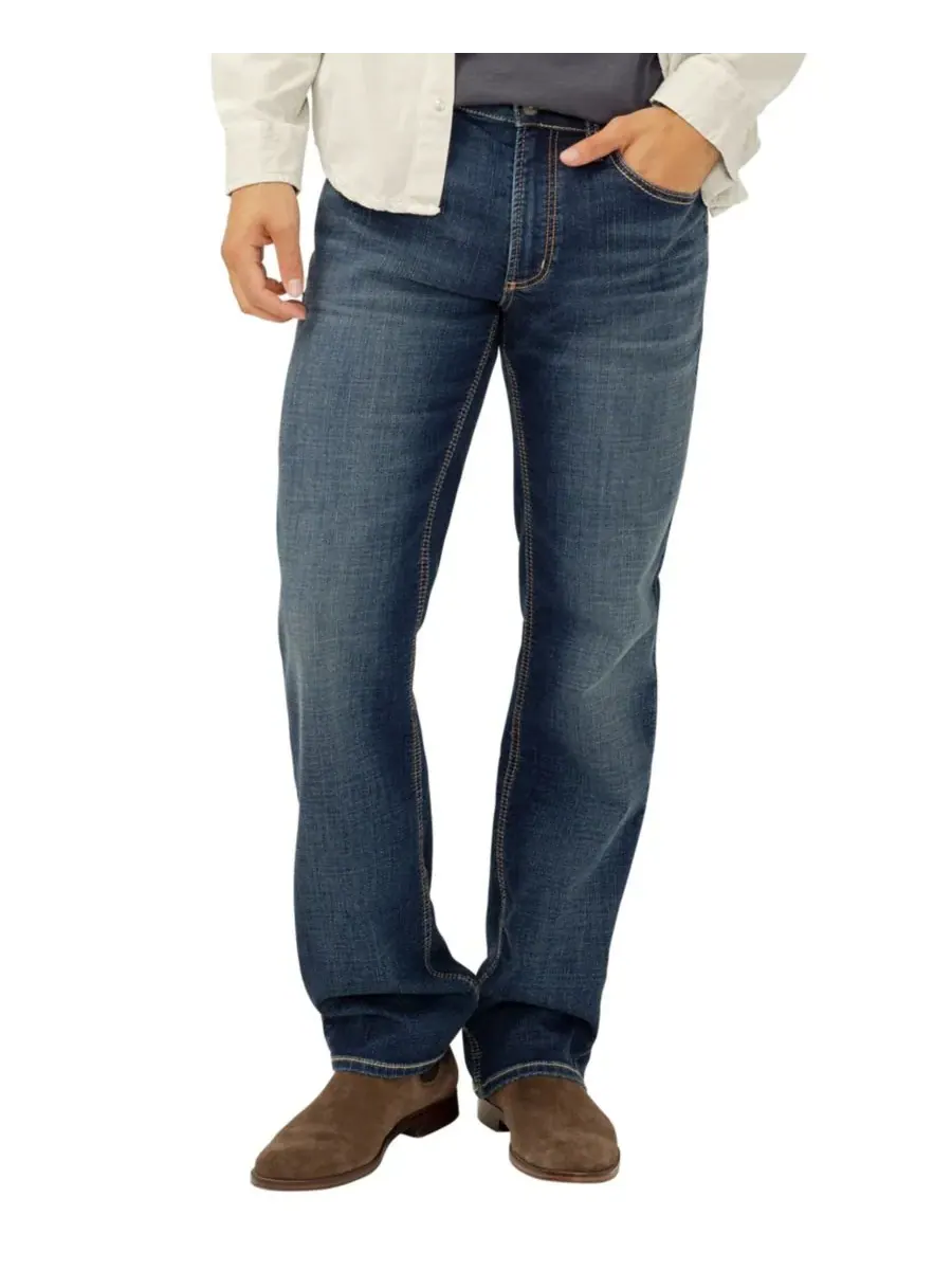 Мужские джинсы Zac Straight-Fit Stretch Denim Silver Jeans Co., Trafalgar — изображение 1 из 3