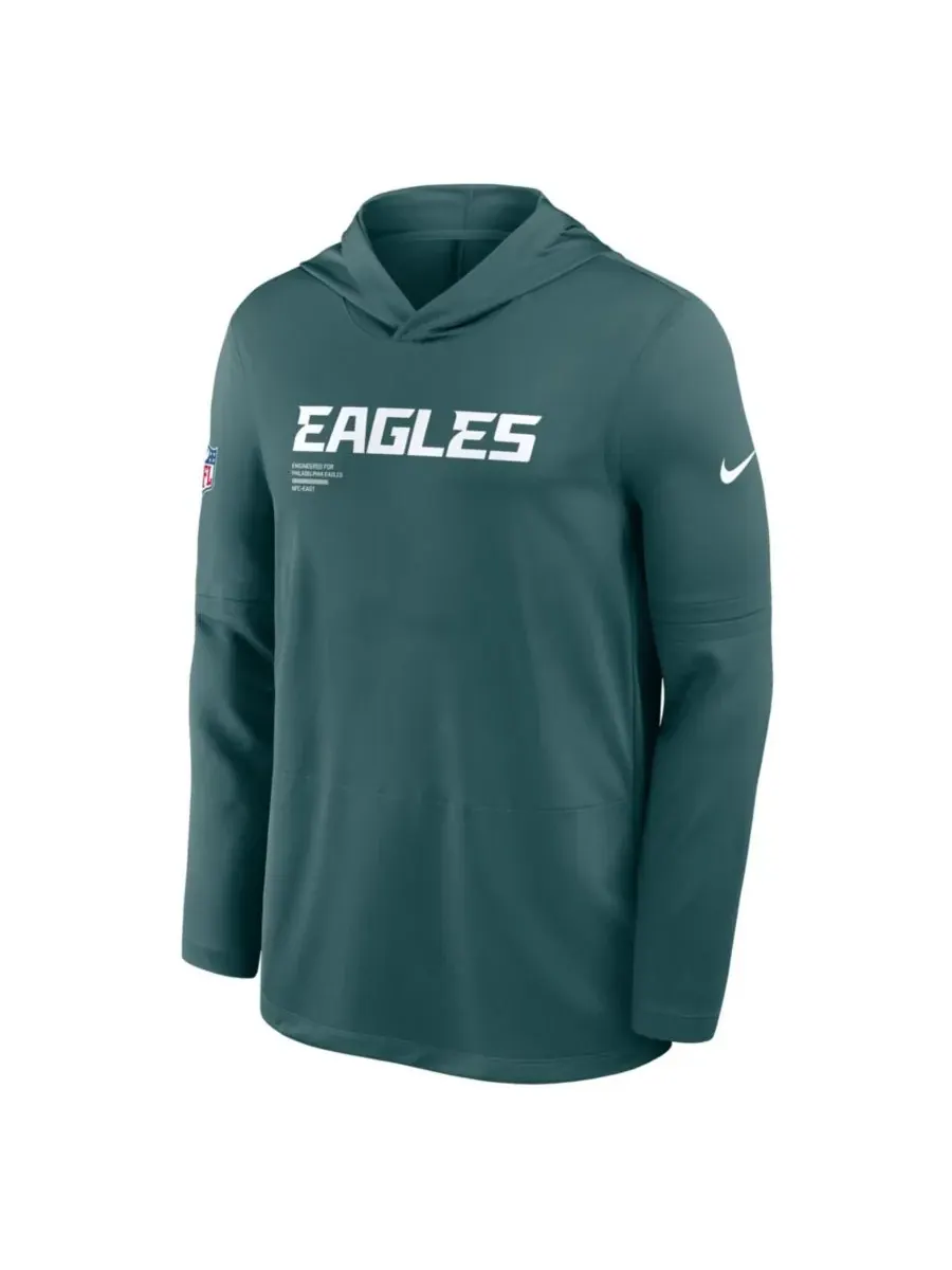 Nike Мужская толстовка с длинными рукавами и принтом "Philadelphia Eagles" цвета — изображение 2 из 2, зеленый