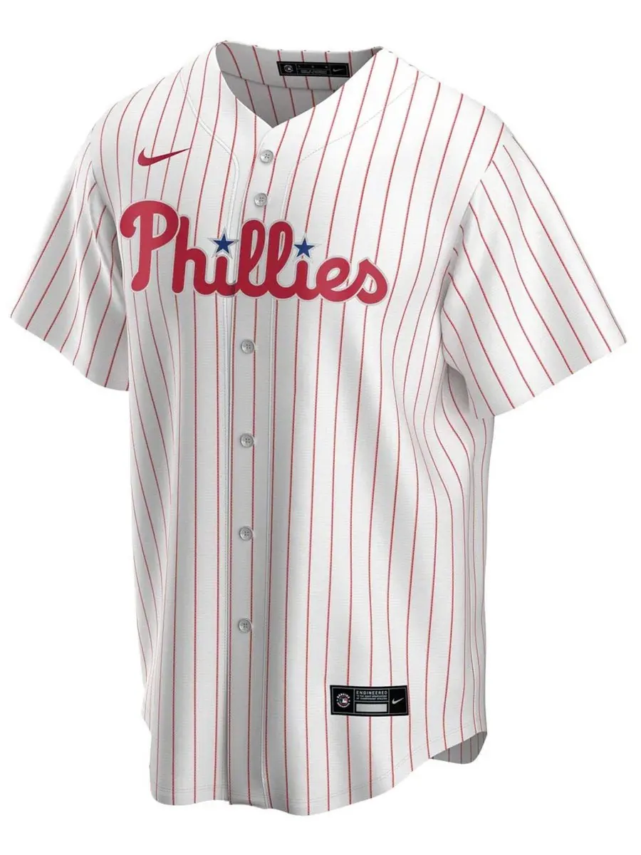 Nike Мужская белая домашняя футболка JT Realmuto Philadelphia Phillies с именем игрока — изображение 3 из 4, белый