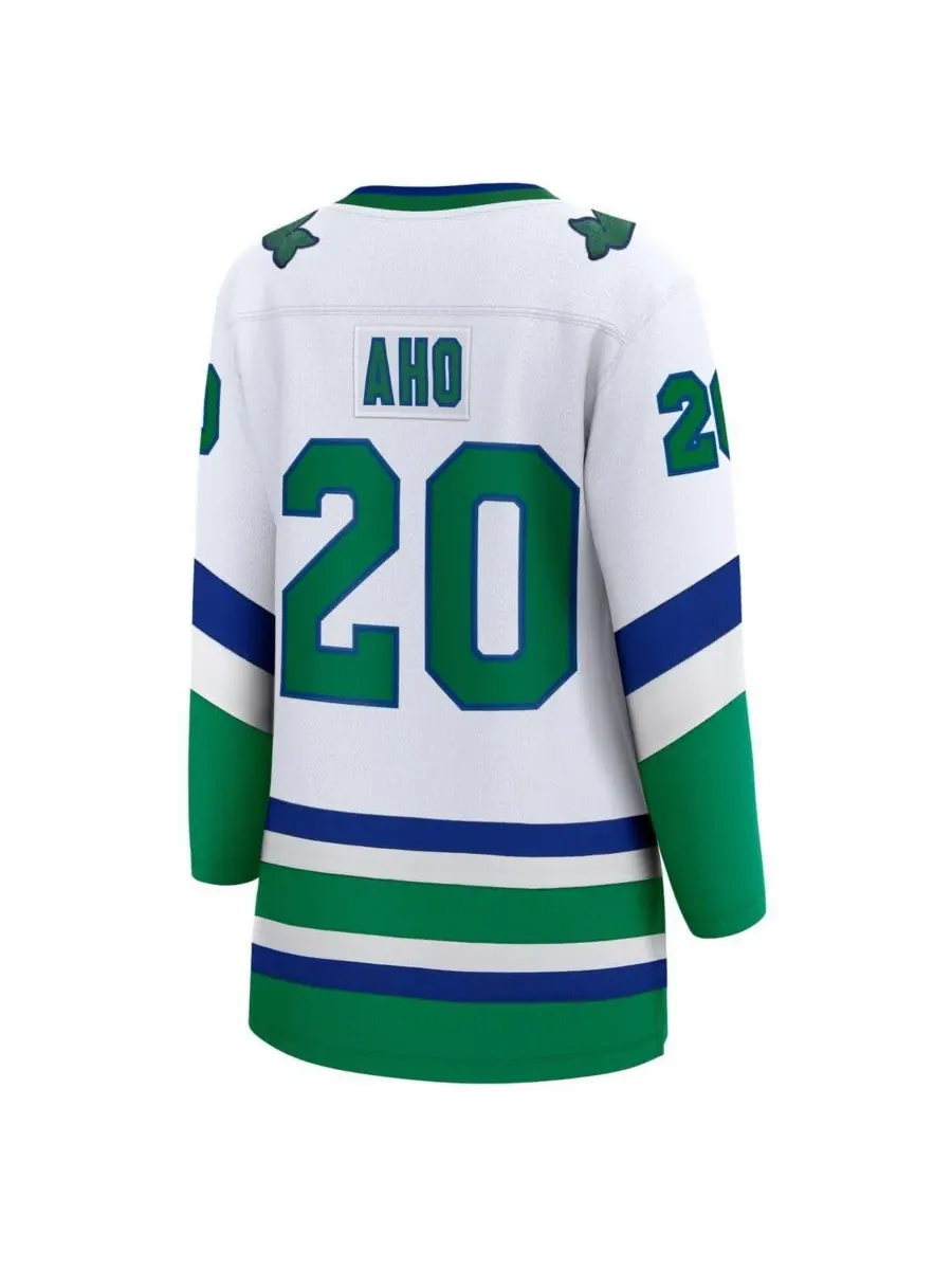 Fanatics Женская футболка Себастьяна Ахо белого цвета с надписью Carolina Hurricanes Whalers — изображение 2 из 3, белый