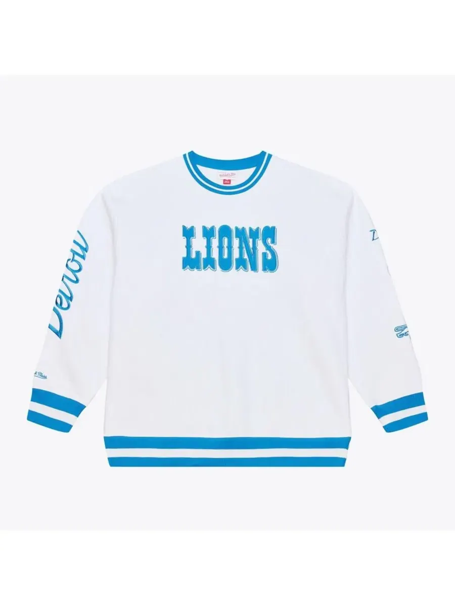 Мужская белая толстовка Detroit Lions из арктического флиса Mitchell & Ness — изображение 1 из 5, белый
