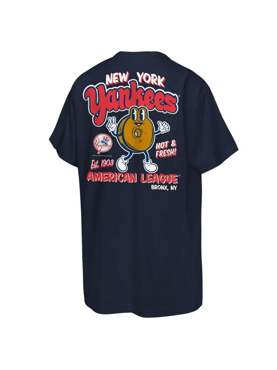 Футболка Big Boys and Girls Navy New York Yankees Cooperstown Concession Mitchell & Ness — изображение 3 из 3, темно-синий