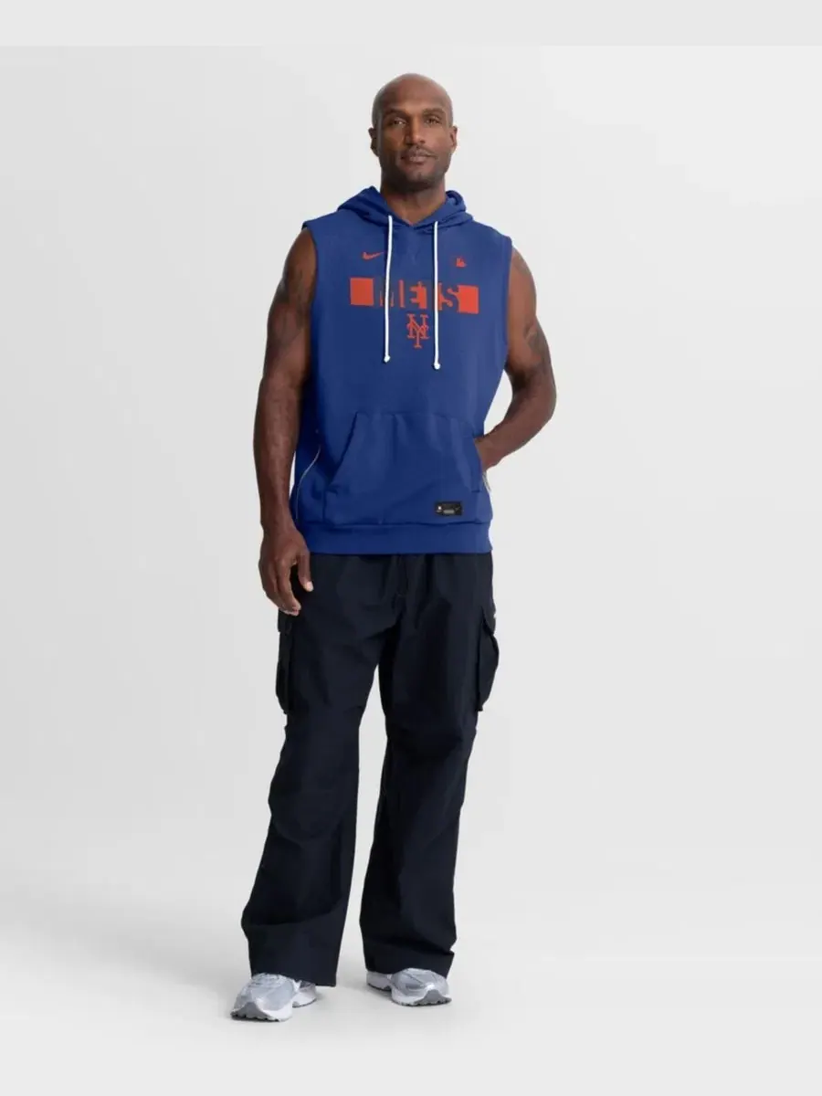 Безрукавка с капюшоном Nike Royal New York Mets Authentic Collection Standard Issue Dri-FIT — изображение 3 из 4, королевский