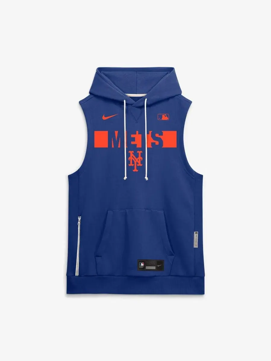 Безрукавка с капюшоном Nike Royal New York Mets Authentic Collection Standard Issue Dri-FIT — изображение 4 из 4, королевский