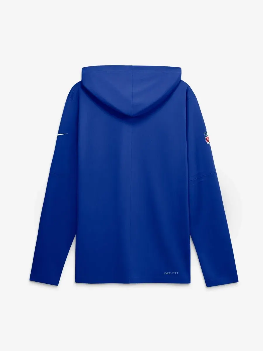 Футболка-худи с длинным рукавом, с капюшоном, Buffalo Bills Sideline Nike — изображение 2 из 2, королевский