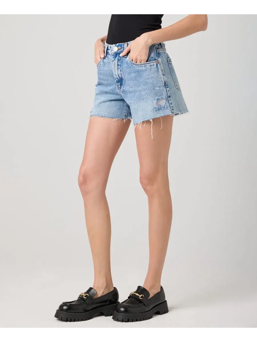 Женские шорты The Barrow Fray Hem High-Rise Shorts Blank Nyc — изображение 3 из 4