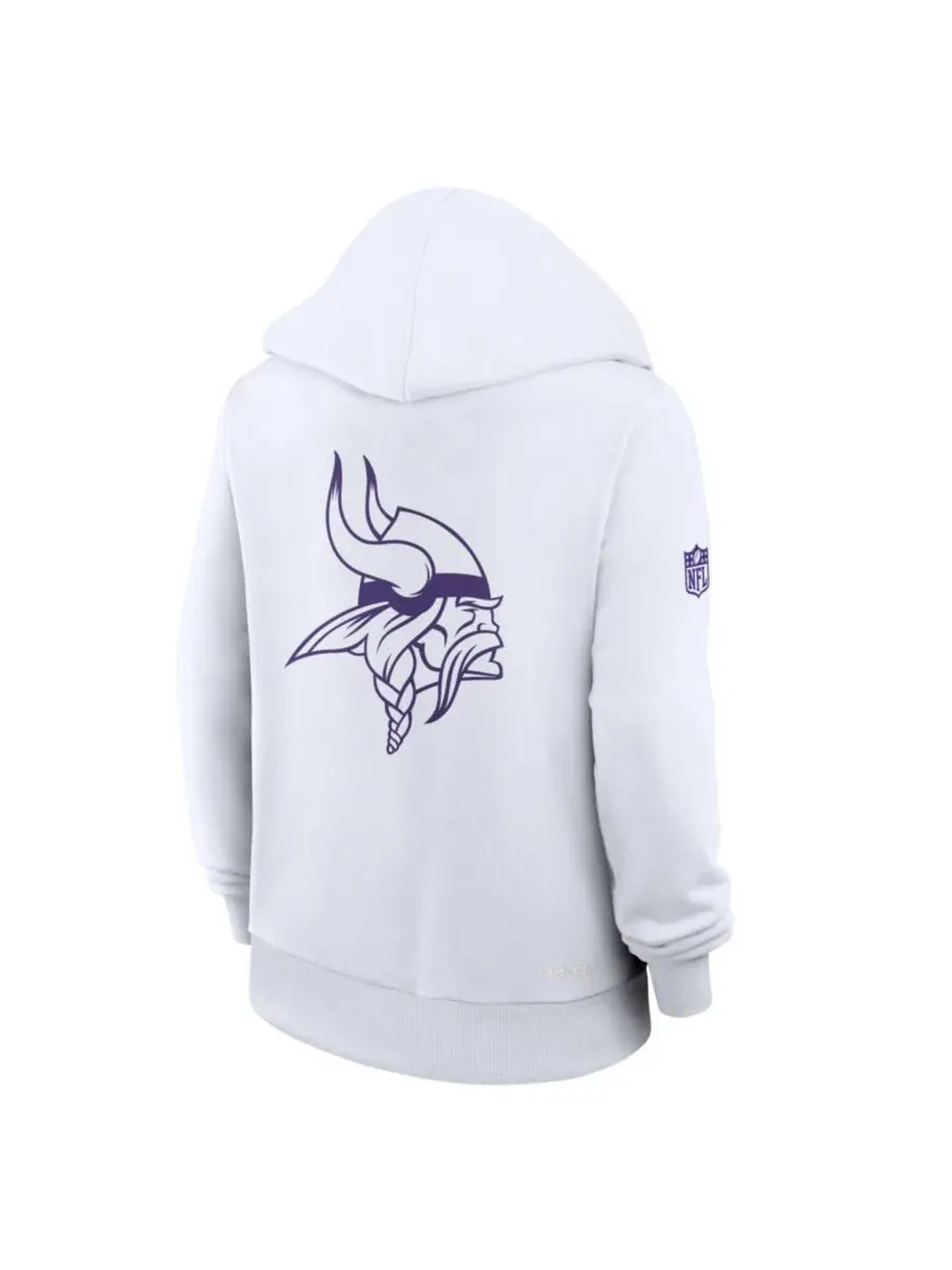 Худи женское с длинным рукавом с принтом Minnesota Vikings Alt Sideline Standard Issue Dri-FIT Nike — изображение 4 из 4