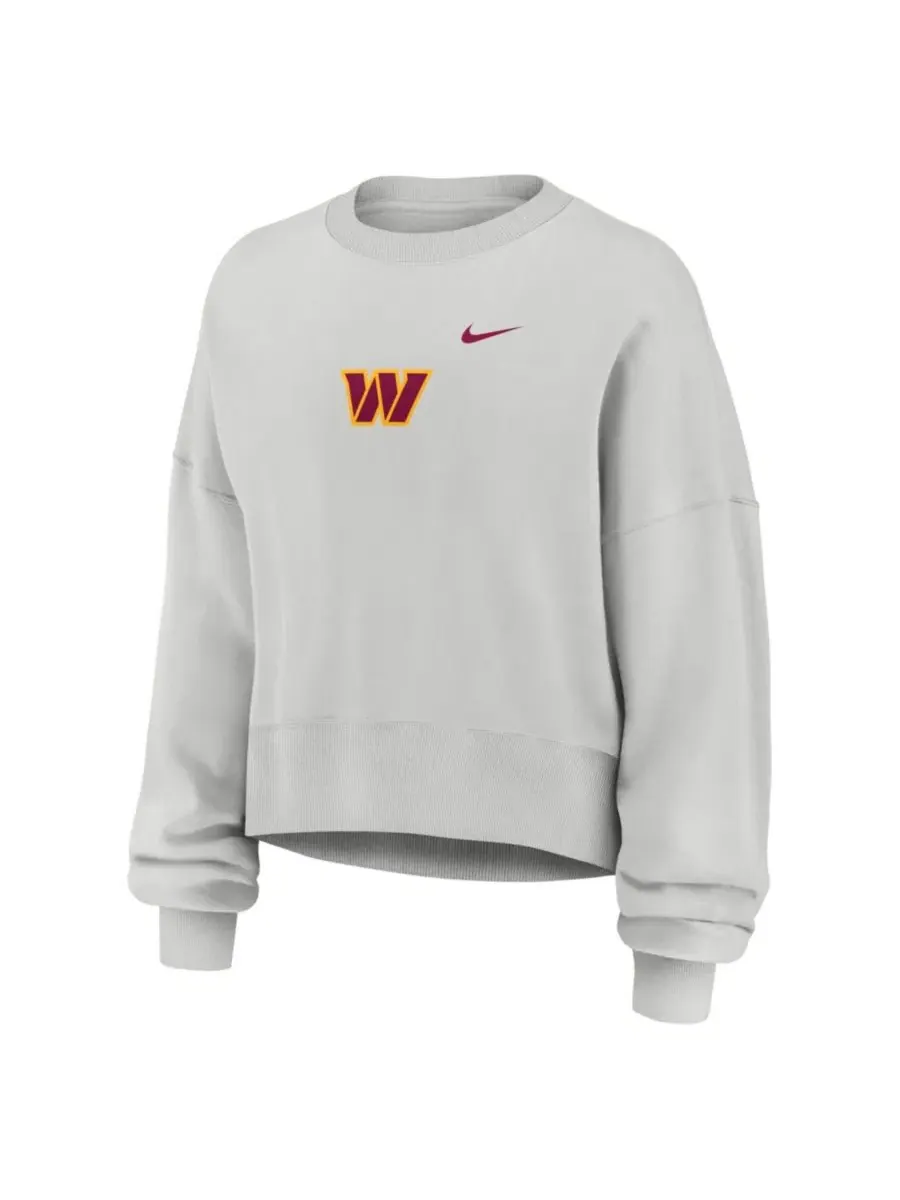 Свитшот оверсайз с принтом Phoenix Fleece Nike — изображение 2 из 2, серый