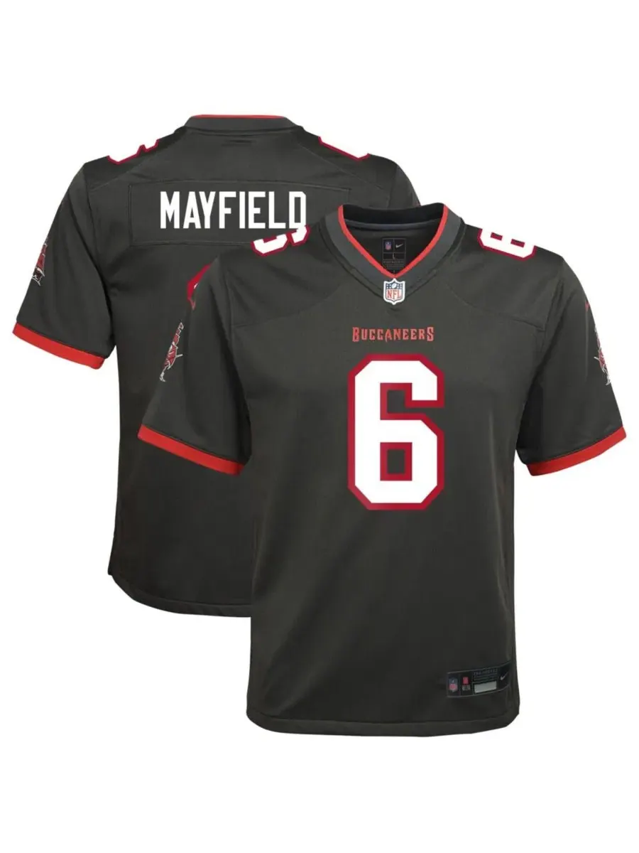 Игровая футболка Baker Mayfield Tampa Bay Buccaneers Nike — изображение 1 из 3, серебристый