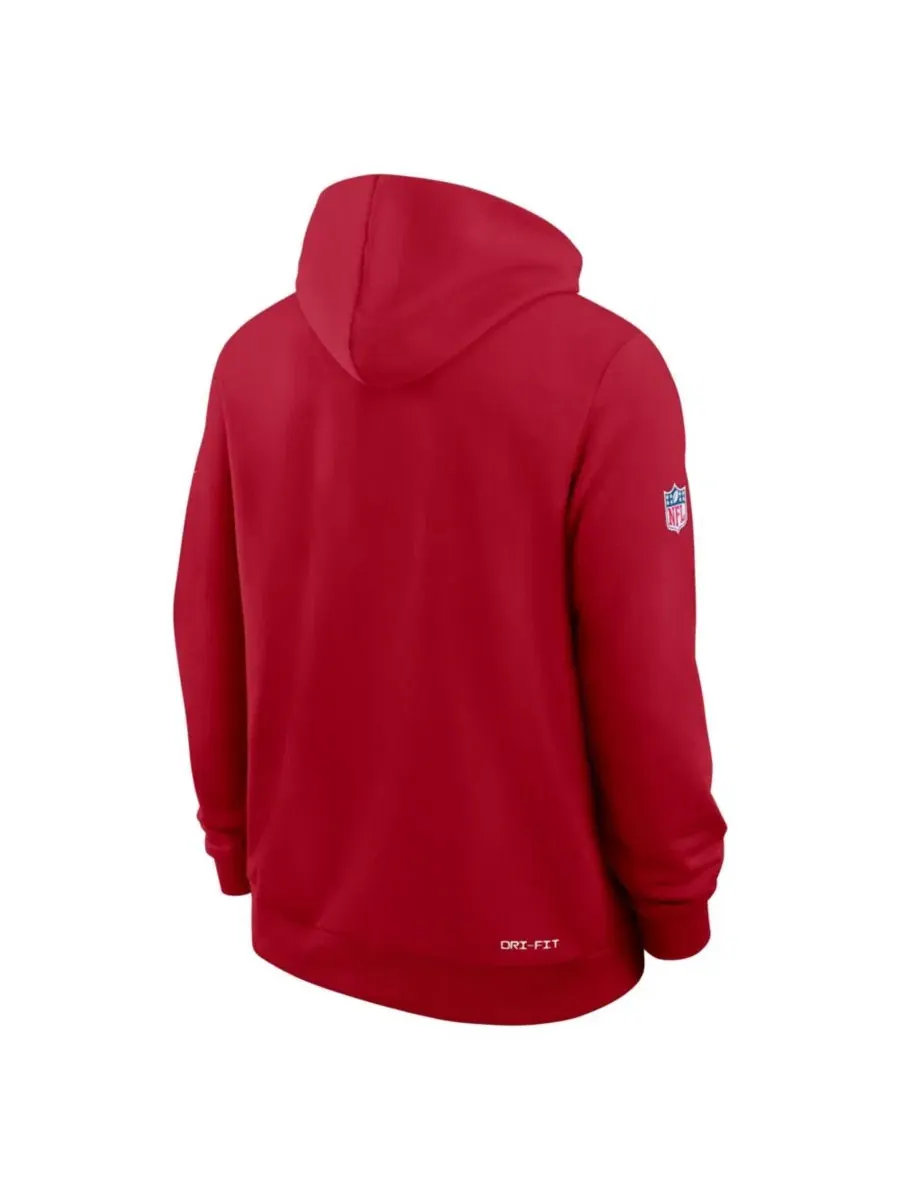 Худи с капюшоном Dri-FIT Standard Issue Nike — изображение 3 из 3, алый