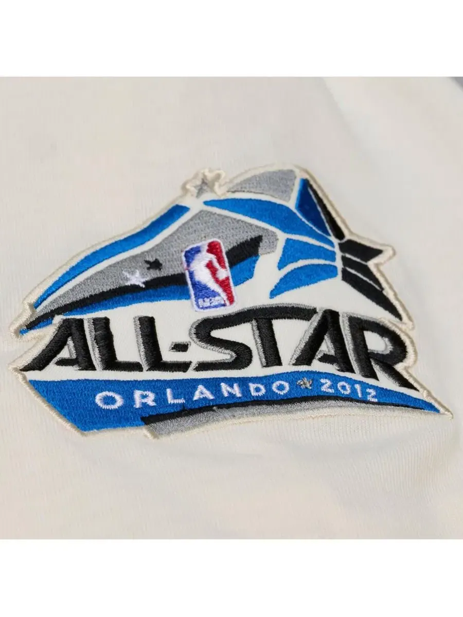 Футболка с вышивкой и аппликацией Orlando Magic Mitchell & Ness — изображение 2 из 4, бежевый