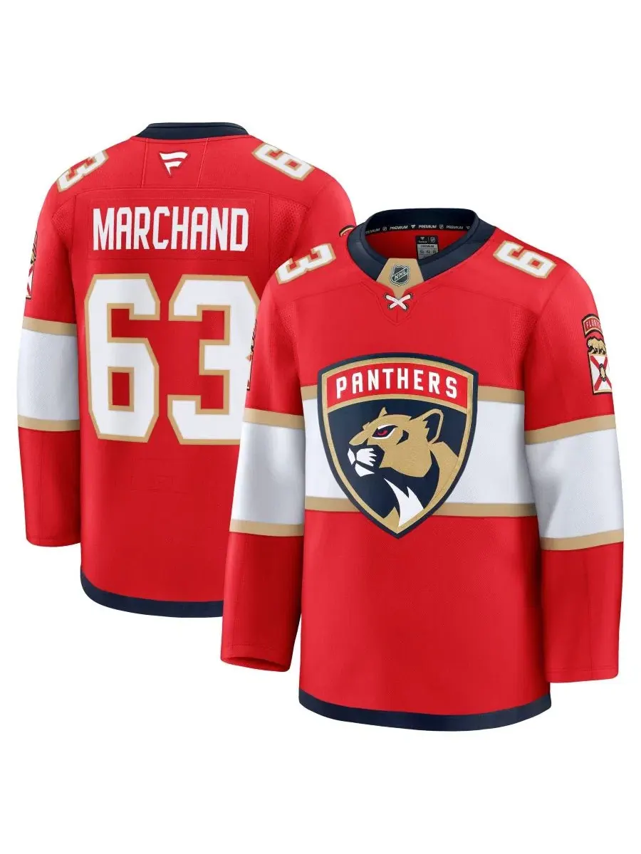 Хоккейный джерси с длинным рукавом Brad Marchand Fanatics — изображение 1 из 5, красный