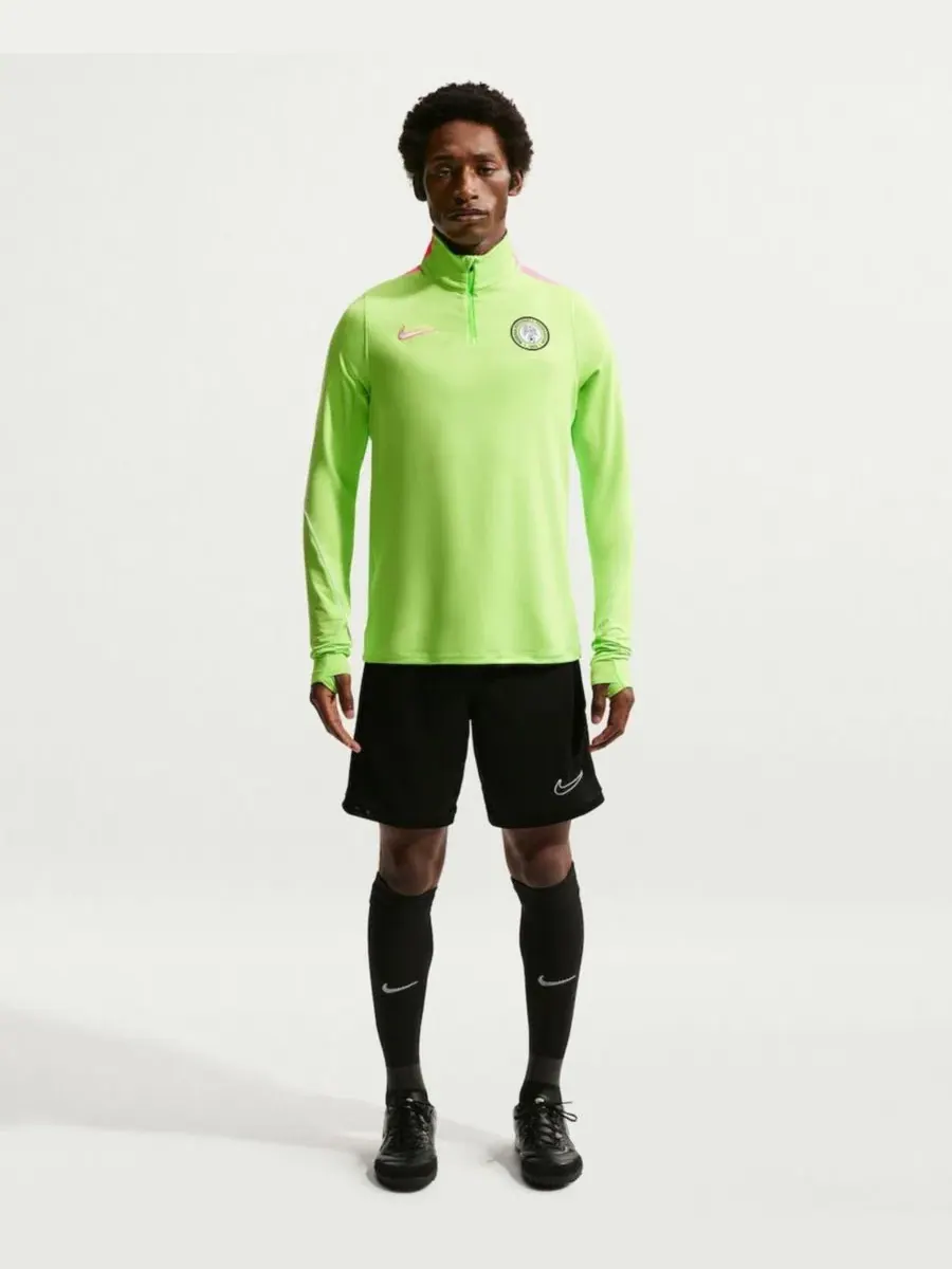 Футболка с длинным рукавом Nike Nigeria National Team 2026 Strike Dri-FIT Quarter-Zip — изображение 1 из 5, зеленый
