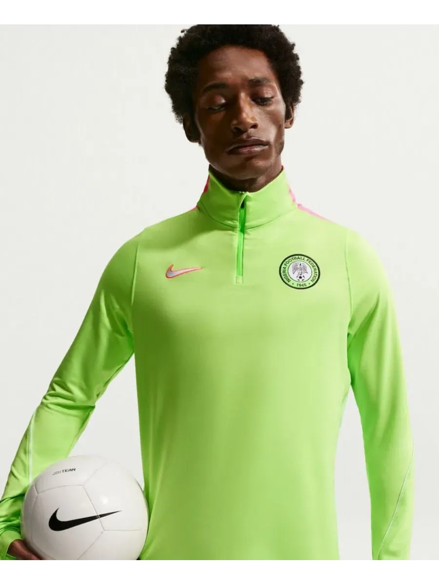 Футболка с длинным рукавом Nike Nigeria National Team 2026 Strike Dri-FIT Quarter-Zip — изображение 4 из 5, зеленый