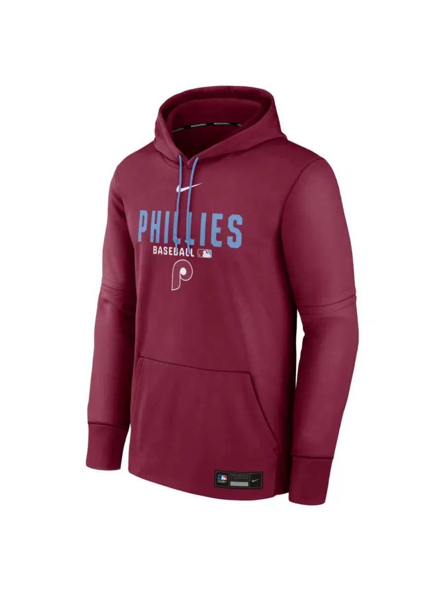 Худи с длинным рукавом, съемными рукавами, Therma-FIT, Philadelphia Phillies Authentic Collection — изображение 2 из 3