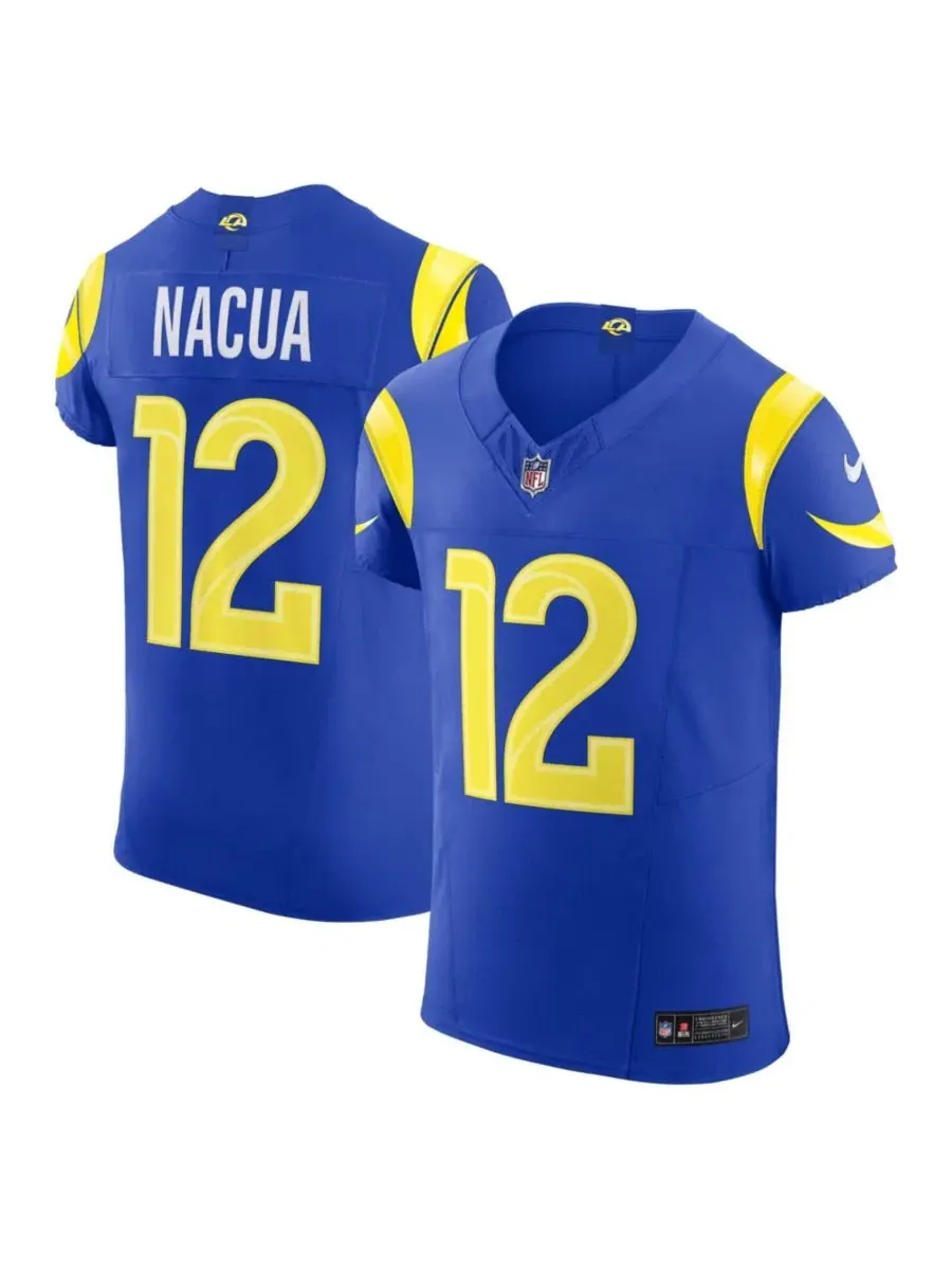 Футболка Nike с длинным рукавом, модель Puka Nacua, Los Angeles Rams — изображение 1 из 2, королевский