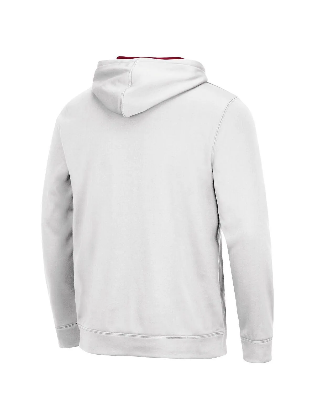 Белая мужская толстовка с капюшоном oklahoma sooners slash stack 2.0 pullover Colosseum — изображение 3 из 3, белый