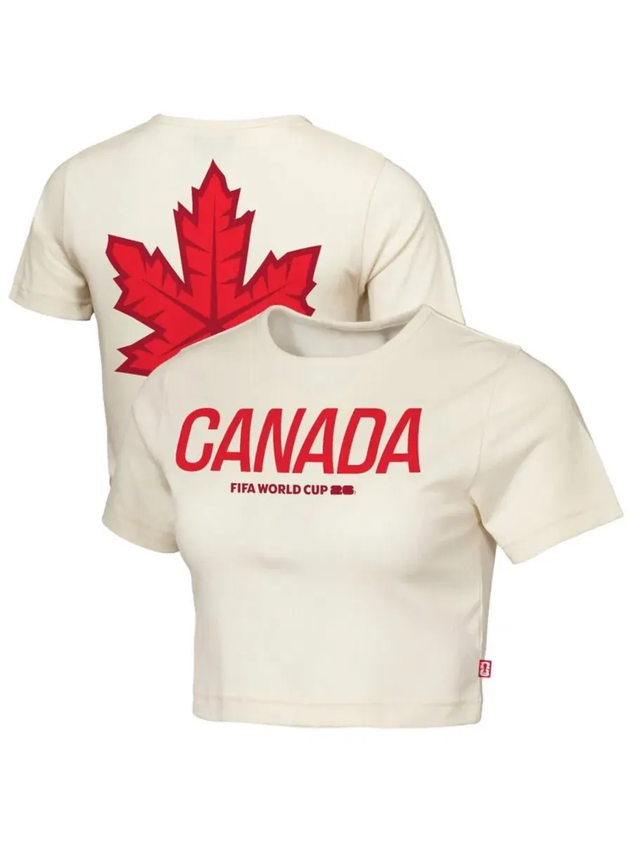 Футболка укороченная с принтом Elote Squad Canada FIFA World Cup 2026 Outerstuff — изображение 1 из 3, прозрачный