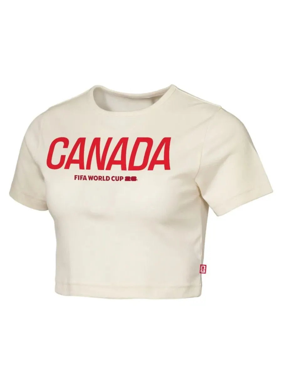 Футболка укороченная с принтом Elote Squad Canada FIFA World Cup 2026 Outerstuff — изображение 2 из 3, прозрачный