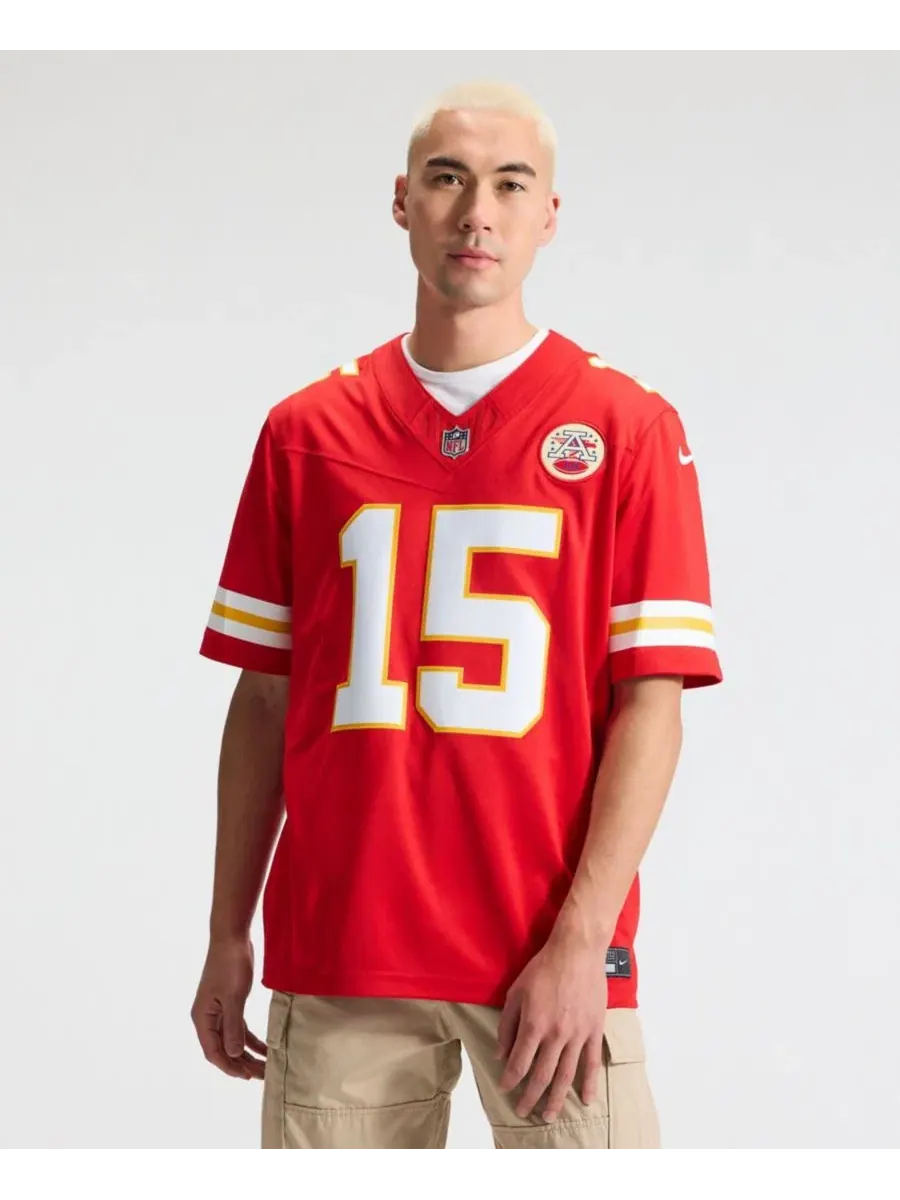 Мужская футболка Nike Kansas City Chiefs Vapor F.U.S.E. Stitched Limited Jersey — изображение 5 из 5, красный