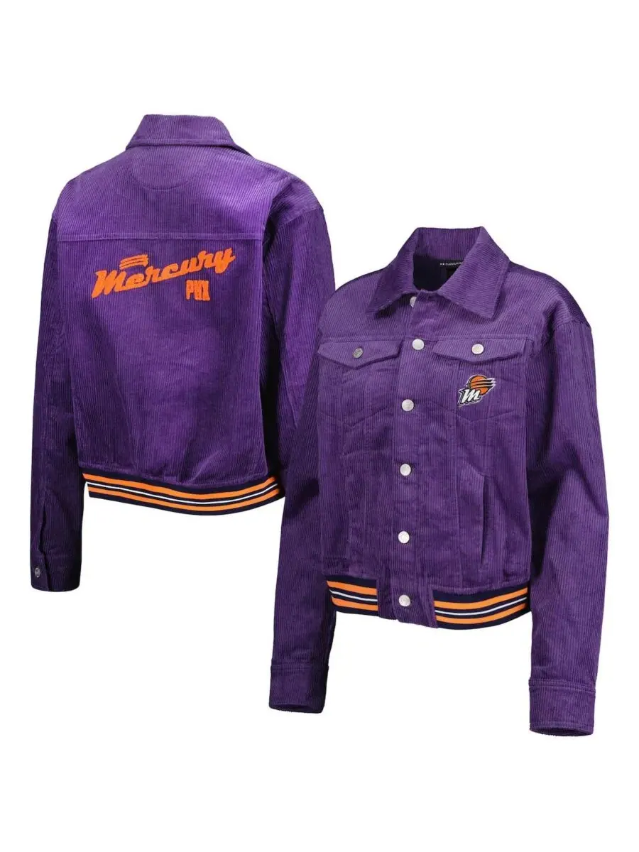 Женская куртка из вельвета с вышивкой Phoenix Mercury The Wild Collective