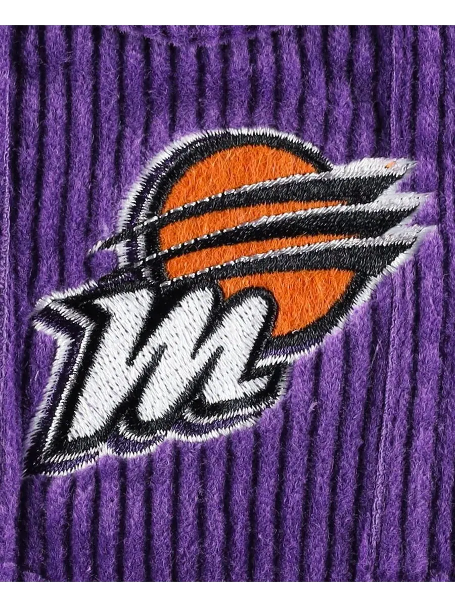 Женская куртка из вельвета с вышивкой Phoenix Mercury The Wild Collective — изображение 2 из 4, фиолетовый