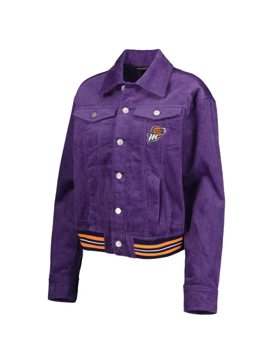 Женская куртка из вельвета с вышивкой Phoenix Mercury The Wild Collective — изображение 4 из 4, фиолетовый