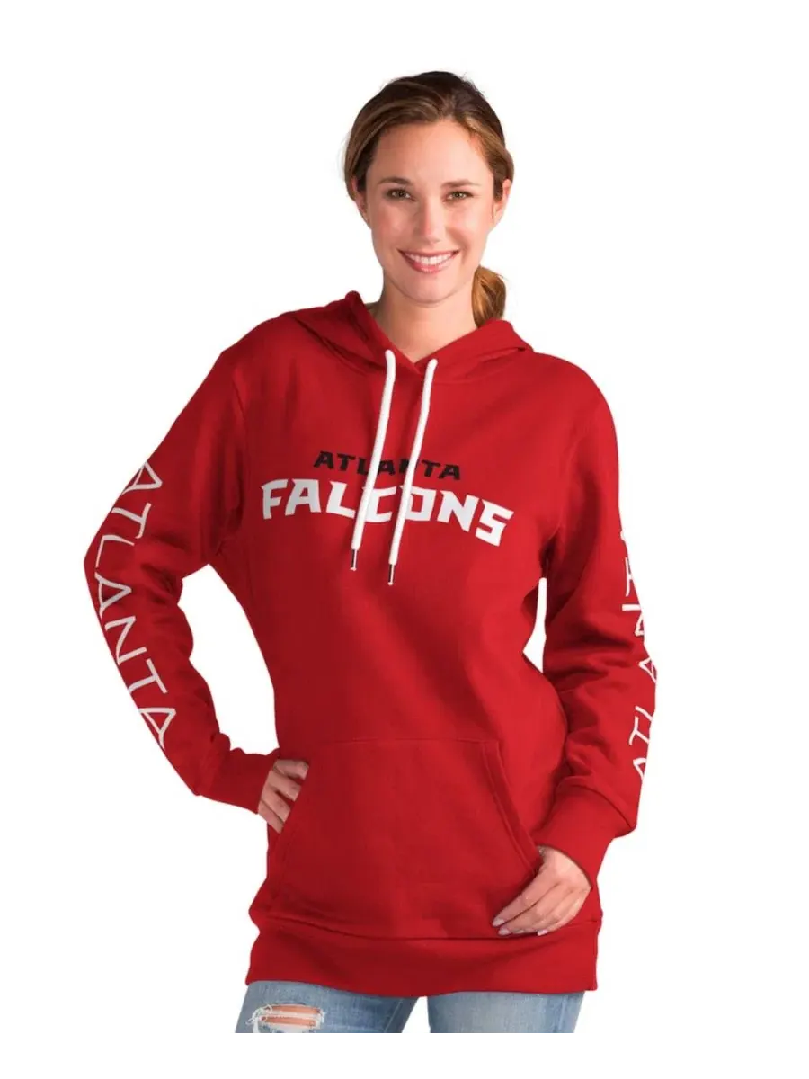 Толстовка на пуговицах с капюшоном Atlanta Falcons G-III 4Her by Carl Banks — изображение 1 из 2, красный